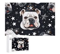 1000 PCS Jigsaw Puzzles for Teenagerss Magical Bulldog in Space Jigsaw Puzzle Toy Wall Decor Difficult Hard Unique Birthday And Xmas Gifts 1000 PCS