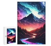 1000 PCS Jigsaw Puzzles for Teenagerss Magical Mountain Landscape Puzzle for Adults Relaxing Games Improve Memory Fun Activities at Home 1000 PCS