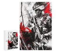 1000 PCS Jigsaw Puzzles for Teenagerss Military Soldier Red Jigsaw for Adults Hands-on Game Difficult Hard Unique Birthday And Gifts 1000 PCS