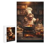 1000 PCS Jigsaw Puzzles for Teenagerss Monkey Cooking Kitchen Jigsaw for Adults Hands-on Game Difficult Hard Unique Birthday And Gifts 1000 PCS