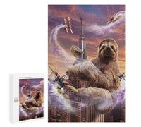 1000 PCS Jigsaw Puzzles for Teenagerss Monster King Sloth Puzzles for Adults Brain Teaser Game Analysis And Logic Christmas Birthday Gifts 1000 PCS