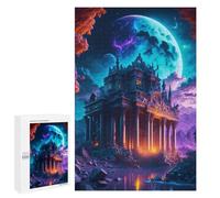 1000 PCS Jigsaw Puzzles for Teenagerss Mystical Night Castle Jigsaws for Adults Relax Games Wall Decoration Help The Brain Exercise 1000 PCS