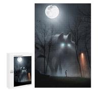 1000 PCS Jigsaw Puzzles for Teenagerss Nightmare Wolf Encounter Puzzle for Adults Relaxing Games Improve Memory Fun Activities at Home 1000 PCS