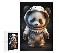 1000 PCS Jigsaw Puzzles for Teenagerss Panda Astronaut Space Suit-4 Puzzle For Teenagerss Difficult Challenge Educational Challenge Family Fun & Game Night 1000 PCS