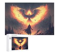 1000 PCS Jigsaw Puzzles for Teenagerss Phoenix Rising A Mythical Tale Jigsaw Puzzle Toy Wall Decor Difficult Hard Unique Birthday And Xmas Gifts 1000 PCS