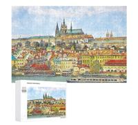 1000 PCS Jigsaw Puzzles for Teenagerss Prague Castle Panorama Jigsaw Puzzle Toy Wall Decor Difficult Hard Unique Birthday And Xmas Gifts 1000 PCS