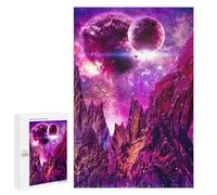 1000 PCS Jigsaw Puzzles for Teenagerss Purple Galaxy Landscape Jigsaw Puzzle Toy Wall Decor Difficult Hard Unique Birthday And Xmas Gifts 1000 PCS