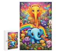 1000 PCS Jigsaw Puzzles for Teenagerss Rainbow Forest Friends -4 Jigsaw Puzzle Toy Wall Decor Difficult Hard Unique Birthday And Xmas Gifts 1000 PCS