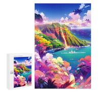 1000 PCS Jigsaw Puzzles for Teenagerss Rainbow Island Paradise Jigsaw Puzzle Toy Wall Decor Difficult Hard Unique Birthday And Xmas Gifts 1000 PCS