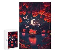 1000 PCS Jigsaw Puzzles for Teenagerss Red Cherry Blossom Adult Jigsaw Toy Wall Decor Precision Cutting Unique Birthday And Gifts 1000 PCS