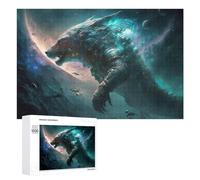 1000 PCS Jigsaw Puzzles for Teenagerss Space Wolf A Cosmic Guardian Jigsaw Puzzle Toy Wall Decor Difficult Hard Unique Birthday And Xmas Gifts 1000 PCS