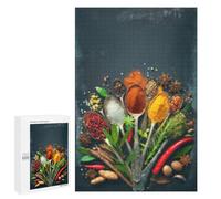 1000 PCS Jigsaw Puzzles for Teenagerss Spice Blends for Cooking Puzzle For Teenagerss Difficult Challenge Educational Challenge Family Fun & Game Night 1000 PCS