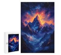 1000 PCS Jigsaw Puzzles for Teenagerss Starry Mountain Peak Jigsaw for Adults Hands-on Game Difficult Hard Unique Birthday And Gifts 1000 PCS