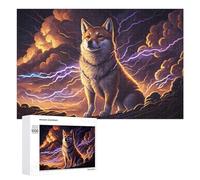 1000 PCS Jigsaw Puzzles for Teenagerss Thundering Canine Majesty -28 Adult Puzzles Hands-on Game Hand Speed Race Fun at Home Activities, 1000 PCS