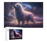 1000 PCS Jigsaw Puzzles for Teenagerss Thundering Pooch The Electric Canine Adult Puzzles Hands-on Game Hand Speed Race Fun at Home Activities, 1000 PCS