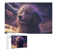 1000 PCS Jigsaw Puzzles for Teenagerss Thundering Poodle Nature's Fury Unleashed! Puzzles for Adults DIY Toys Difficult Challenge Stress Reduction Gifts 1000 PCS