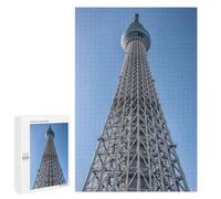 1000 PCS Jigsaw Puzzles for Teenagerss Tokyo Skytree Puzzles for Adults Brain Teaser Game Analysis And Logic Christmas Birthday Gifts 1000 PCS
