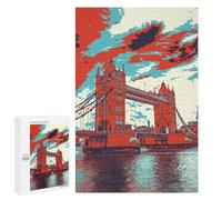 1000 PCS Jigsaw Puzzles for Teenagerss Tower Bridge London Jigsaws for Adults Relax Games Wall Decoration Help The Brain Exercise 1000 PCS