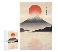 1000 PCS Jigsaw Puzzles for Teenagerss Vintage Mount Fuji Sunrise Puzzles for Adults Brain Teaser Game Analysis And Logic Christmas Birthday Gifts 1000 PCS