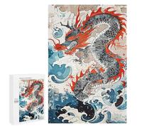 1000 PCS Jigsaw Puzzles for Teenagerss Vintage Paint Dragon Adult Jigsaw Toy Wall Decor Precision Cutting Unique Birthday And Gifts 1000 PCS