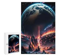 1000 PCS Jigsaw Puzzles for Teenagerss Volcan Earth Puzzles for Adults Brain Teaser Game Analysis And Logic Christmas Birthday Gifts 1000 PCS