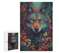 1000 PCS Jigsaw Puzzles for Teenagerss Whimsical Wolf in Nature -1 Puzzle for Adults Relaxing Games Improve Memory Fun Activities at Home 1000 PCS