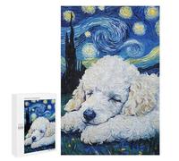 1000 PCS Jigsaw Puzzles for Teenagerss White Poodle Puppy Sleeping Jigsaw for Adults Hands-on Game Difficult Hard Unique Birthday And Gifts 1000 PCS
