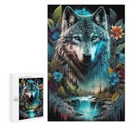 1000 PCS Jigsaw Puzzles for Teenagerss Wolf's Majesty Nature's Symphony Adult Jigsaw Puzzle Anti-Stress Toys Wall Decoration Fun at Home Activities, 1000 PCS
