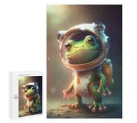 1000 PCS Jigsaw Puzzles Frog Astronaut Costume for Kids Jigsaw Puzzles for Teenagerss But Fun And Humorous Every Piece Is Unique - Learning Educational Toys 1000 PCS