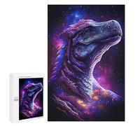 1000 PCS Jigsaw Puzzles- Galactic Dinosaur Art Print-12 Jigsaw for Adults Relaxing Games Staycation Kill Time Deal As Gifts for The Whole Family 1000 PCS