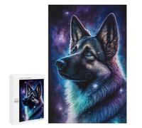 1000 PCS Jigsaw Puzzles Galactic Guardian Wolf Art Print Jigsaws for Adults Anti-Stress Toys Staycation Kill Time Parent-child Interaction 1000 PCS