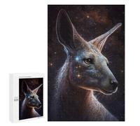 1000 PCS Jigsaw Puzzles Galactic Kangaroo Celestial Wildlife Art Jigsaw for Teenagerss Precision Cutting Fun Activities at Home Challenging Game And Family Play 1000 PCS