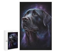 1000 PCS Jigsaw Puzzles- Galactic Labrador Portrait -2 Jigsaw for Adults Relaxing Games Staycation Kill Time Deal As Gifts for The Whole Family 1000 PCS