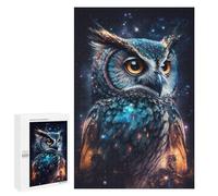1000 PCS Jigsaw Puzzles Galactic Owl Art Print-4 Jigsaw Puzzles for Teenagerss But Fun And Humorous Every Piece Is Unique - Learning Educational Toys 1000 PCS