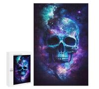 1000 PCS Jigsaw Puzzles Galactic Skull Art Print Jigsaw for Teenagerss Precision Cutting Fun Activities at Home Challenging Game And Family Play 1000 PCS