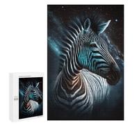1000 PCS Jigsaw Puzzles Galactic Zebra Majesty -1 Jigsaw for Teenagerss Precision Cutting Fun Activities at Home Challenging Game And Family Play 1000 PCS