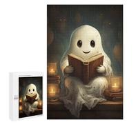1000 PCS Jigsaw Puzzles- Ghost Reading Book Jigsaw for Adults Relaxing Games Staycation Kill Time Deal As Gifts for The Whole Family 1000 PCS