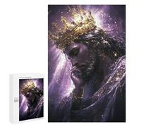 1000 PCS Jigsaw Puzzles Golden Crowned Majesty Art Print Jigsaws for Adults Puzzle For Family Fun Difficult And Challenge Educational Family Game 1000 PCS