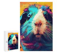 1000 PCS Jigsaw Puzzles Guinea Pig Colorful Jigsaw for Adults Fun Games Perfect Decoration Unique Gifts for Birthday And Christmas 1000 PCS