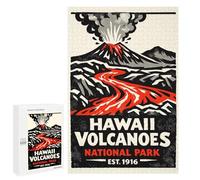 1000 PCS Jigsaw Puzzles Hawaii Volcanoes National Park Poster Jigsaw for Teenagerss Precision Cutting Fun Activities at Home Challenging Game And Family Play 1000 PCS