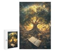 1000 PCS Jigsaw Puzzles Magical Tree of Knowledge Puzzles for Teenagers Enhance Memory Difficult And Challenge Brainteaser Family Games 1000 PCS
