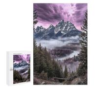 1000 PCS Jigsaw Puzzles Mountain River Landscape Jigsaw Puzzles for Teenagers Stress Reliever Train Your Brain And Hands Learning Educational Toys 1000 PCS