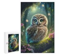 1000 PCS Jigsaw Puzzles Pretty Little Owl Jigsaw for Teenagerss Precision Cutting Fun Activities at Home Challenging Game And Family Play 1000 PCS