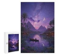 1000 PCS Jigsaw Puzzles Pyramids Under The Stars Puzzles for Teenagers Enhance Memory Difficult And Challenge Brainteaser Family Games 1000 PCS