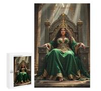 1000 PCS Jigsaw Puzzles- Queen on Throne Jigsaw for Adults Relaxing Games Staycation Kill Time Deal As Gifts for The Whole Family 1000 PCS