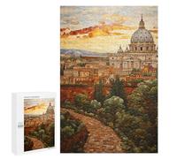 1000 PCS Jigsaw Puzzles Rome Cityscape Mosaic Art Puzzles for Teenagers Enhance Memory Difficult And Challenge Brainteaser Family Games 1000 PCS