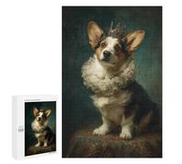 1000 PCS Jigsaw Puzzles Royal Corgi Portrait-2 Adult Jigsaw Puzzles Enhance Memory Educational Challenge Toys Educational Games 1000 PCS