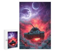 1000 PCS Jigsaw Puzzles Sci-Fi Tank Battle Scene Adult Jigsaw Puzzles Enhance Memory Educational Challenge Toys Educational Games 1000 PCS