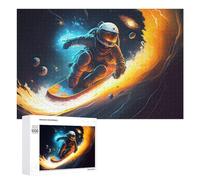 1000 PCS Jigsaw Puzzles Space Snowboarding Adventure -2 Jigsaw for Adults Fun Games Perfect Decoration Unique Gifts for Birthday And Christmas 1000 PCS