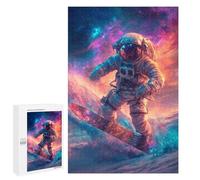 1000 PCS Jigsaw Puzzles- Space Snowboarding Adventure Puzzle For Teenagers Family Activities for Birthday, Chrismas Unique Birthday And Gifts 1000 PCS